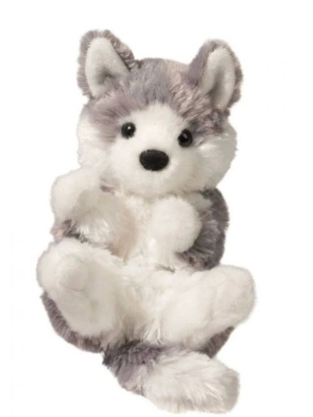Douglas Cuddle Toy Husky Puppy Plush Stuffed Animal 7” Soft Gray & White